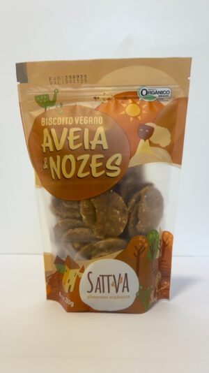 Biscoito de Aveia e Nozes Orgânico (250g) - Sattva