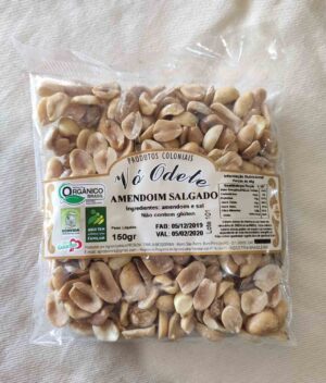 Amendoim Salgado Orgânico (150g) - Vó Odete