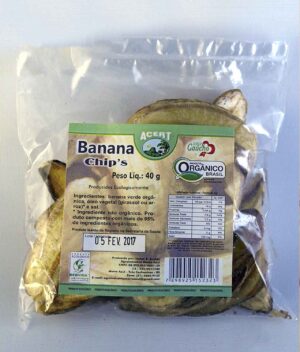 Banana Chips Orgânica (40g) - Acert