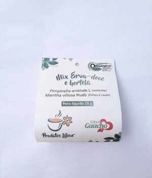 Chá Mix de Erva Doce e Hortelã Orgânico (15g) - Coopernatural