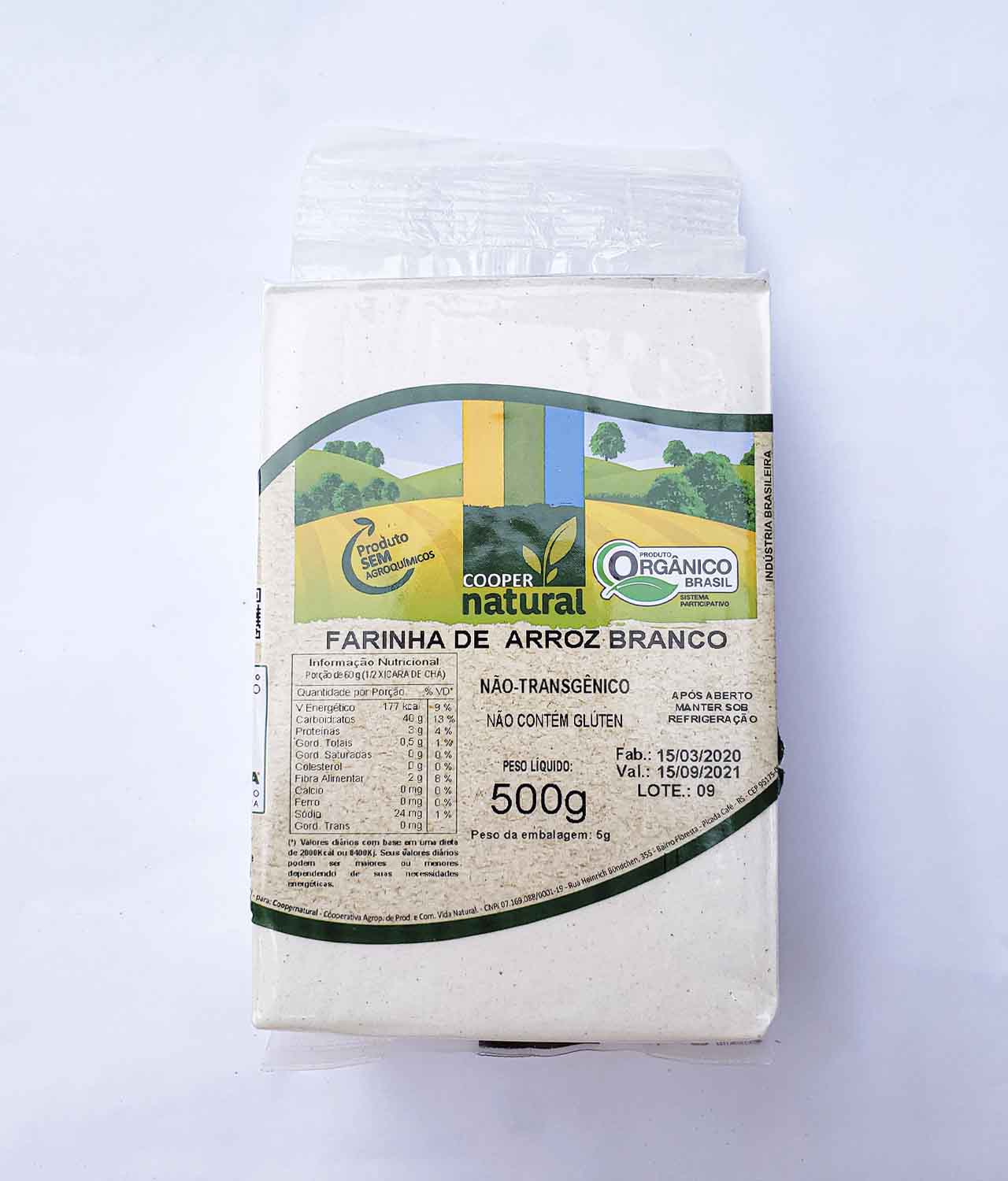 Farinha de Arroz Branco Orgânica