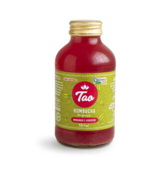 Kombucha Morango e Hibísco Orgânica (350ml) - Tao