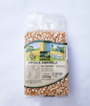 Milho de Pipoca Amarela Orgânico (500g) - Coopernatural