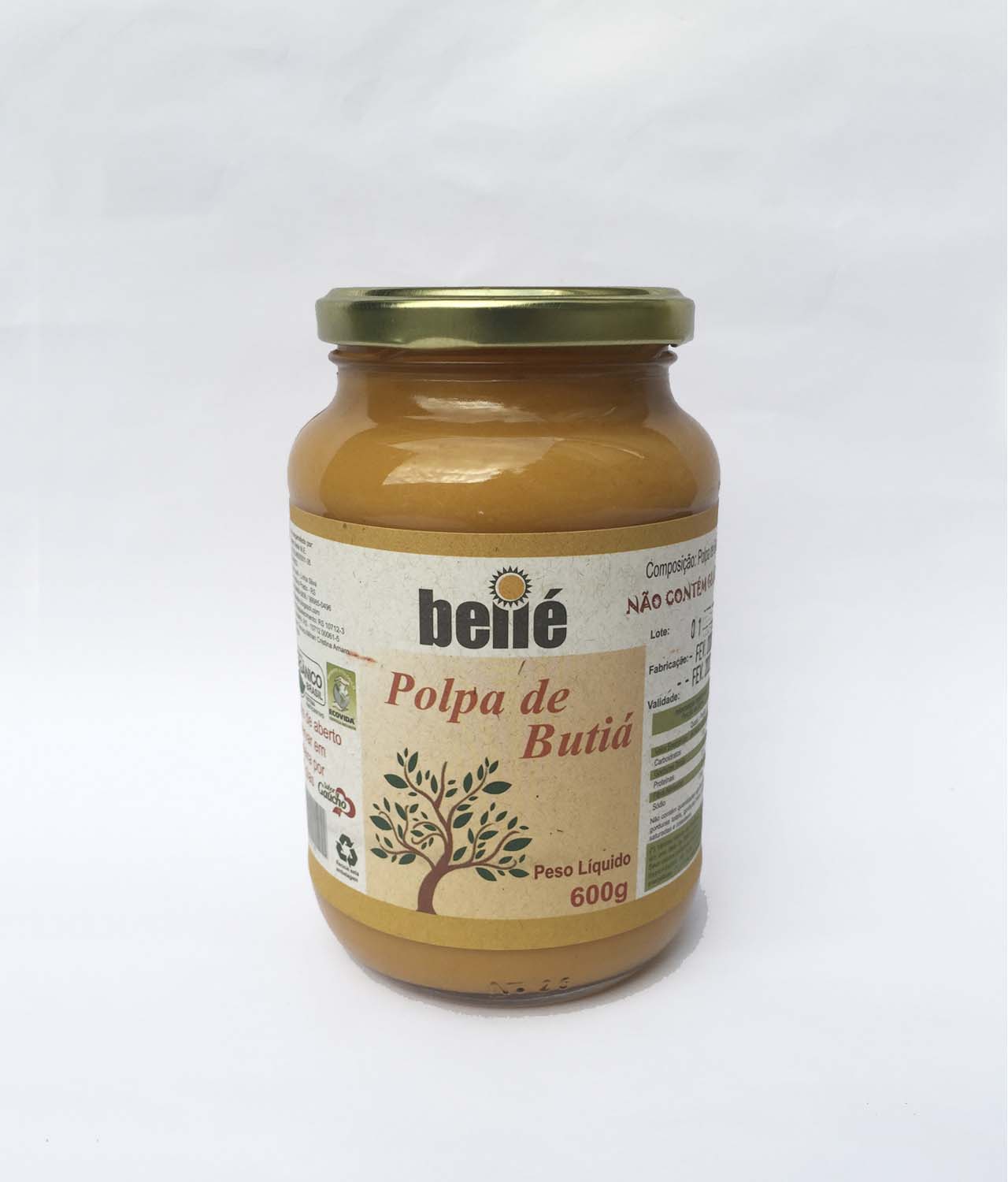 Polpa de Butiá Orgânica (600g) - Bellé