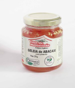 Geleia de Abacaxi com Pimenta Orgânica (270g) - Casa do Manjericão