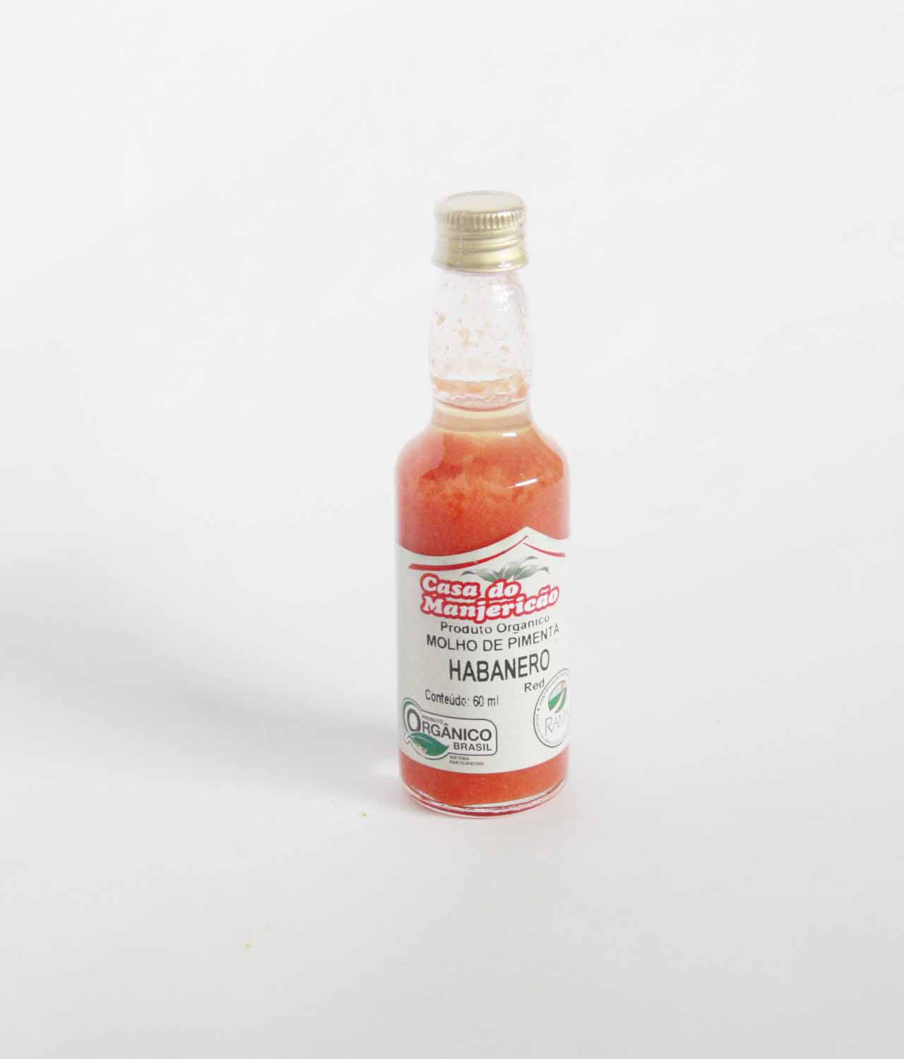 Molho de Pimenta Extra Forte (HABANERO) Orgânica (60ml) - Casa do Manjericão
