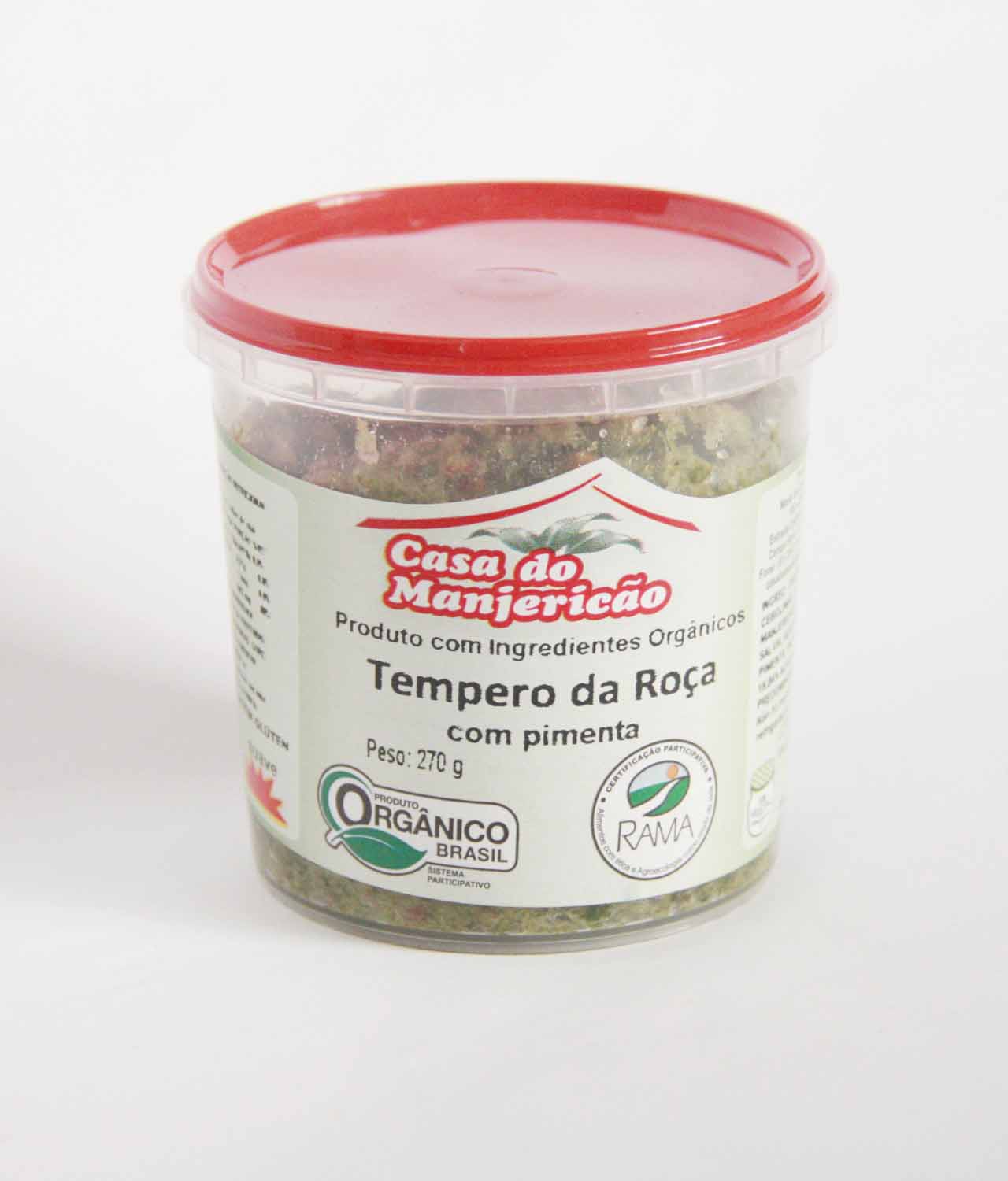 Tempero da Roça com Pimenta Orgânico (270gr) - Casa do Manjericão