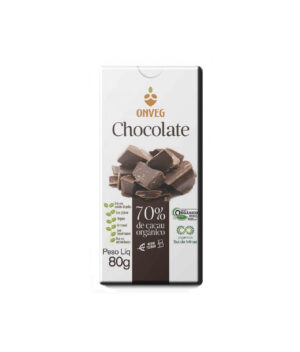 Chocolate 70% de Cacau Orgânico (80g) - Onveg