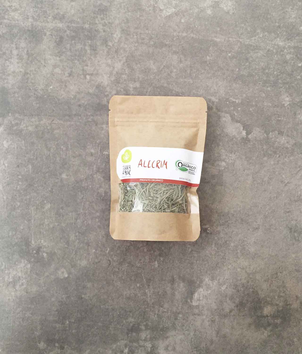 alecrim seco orgânico