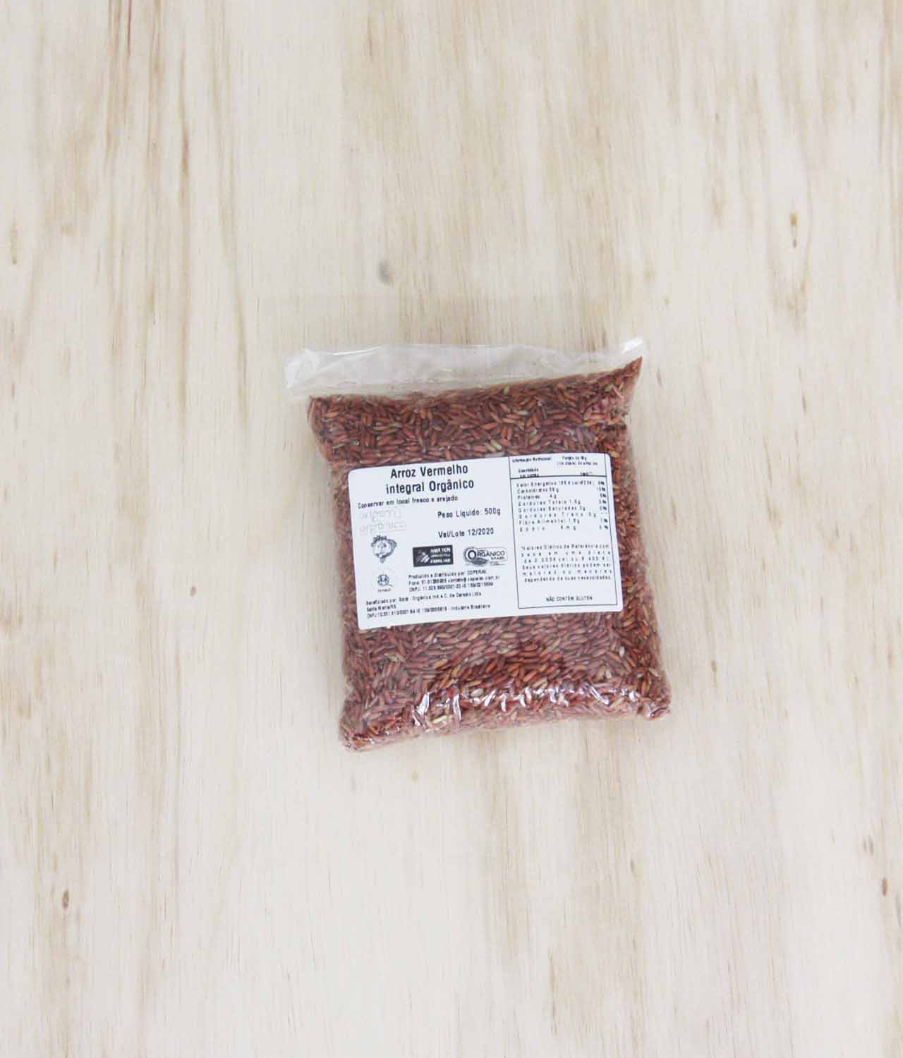 Arroz Vermelho Integral Orgânico (500g) - Origem Orgânica