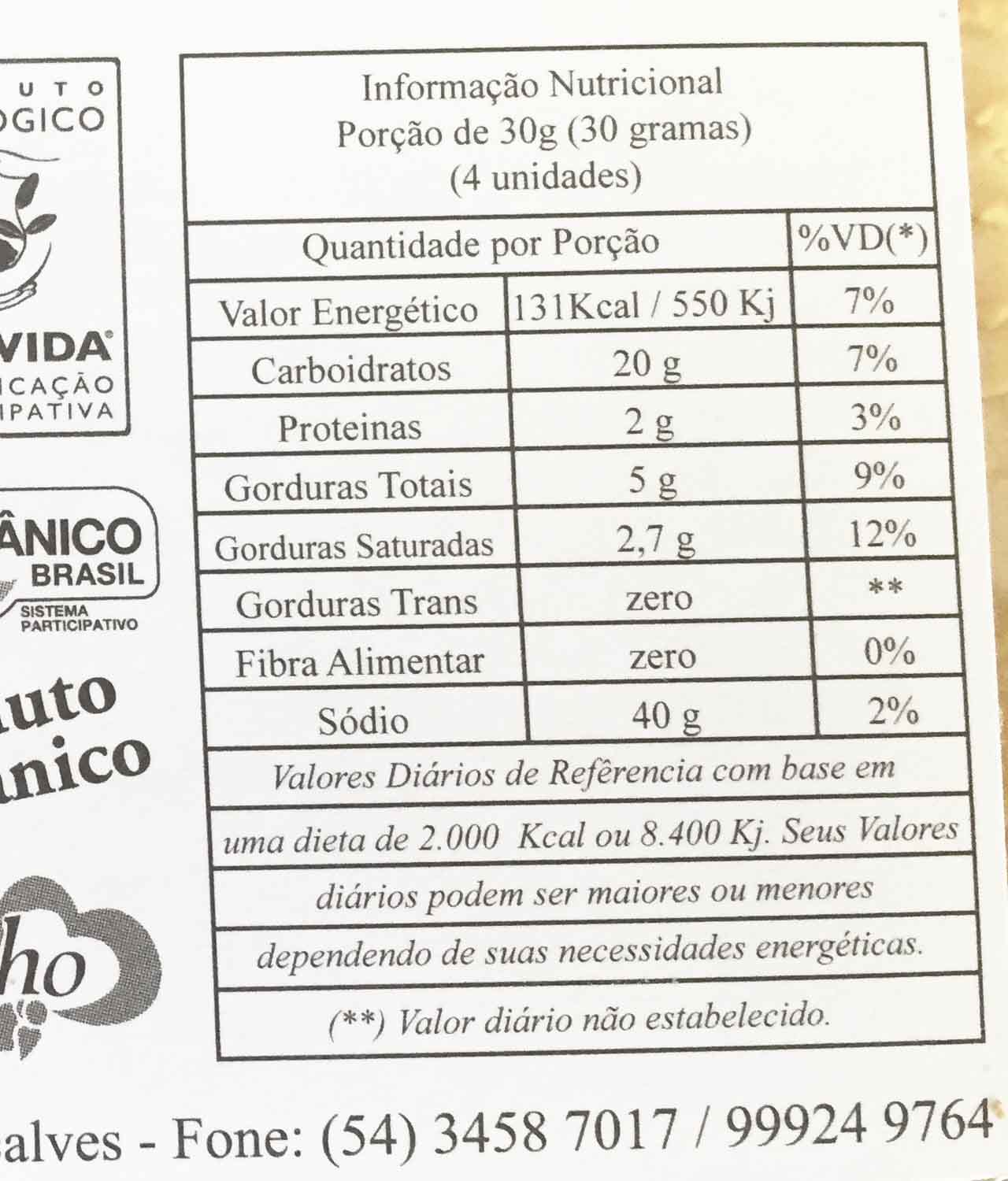 Biscoito Amanteigado Orgânico (250g) - Gemille - Imagem 3
