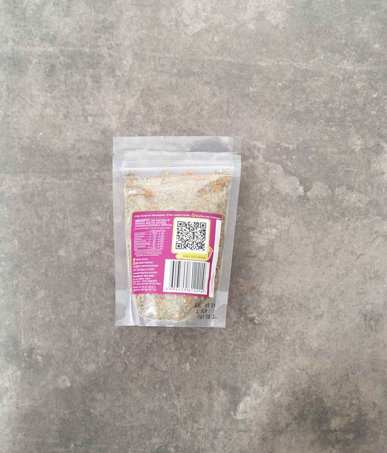 Ervas e Flores e Sal Marinho Orgânico (100g) - Terra Amor - Imagem 2