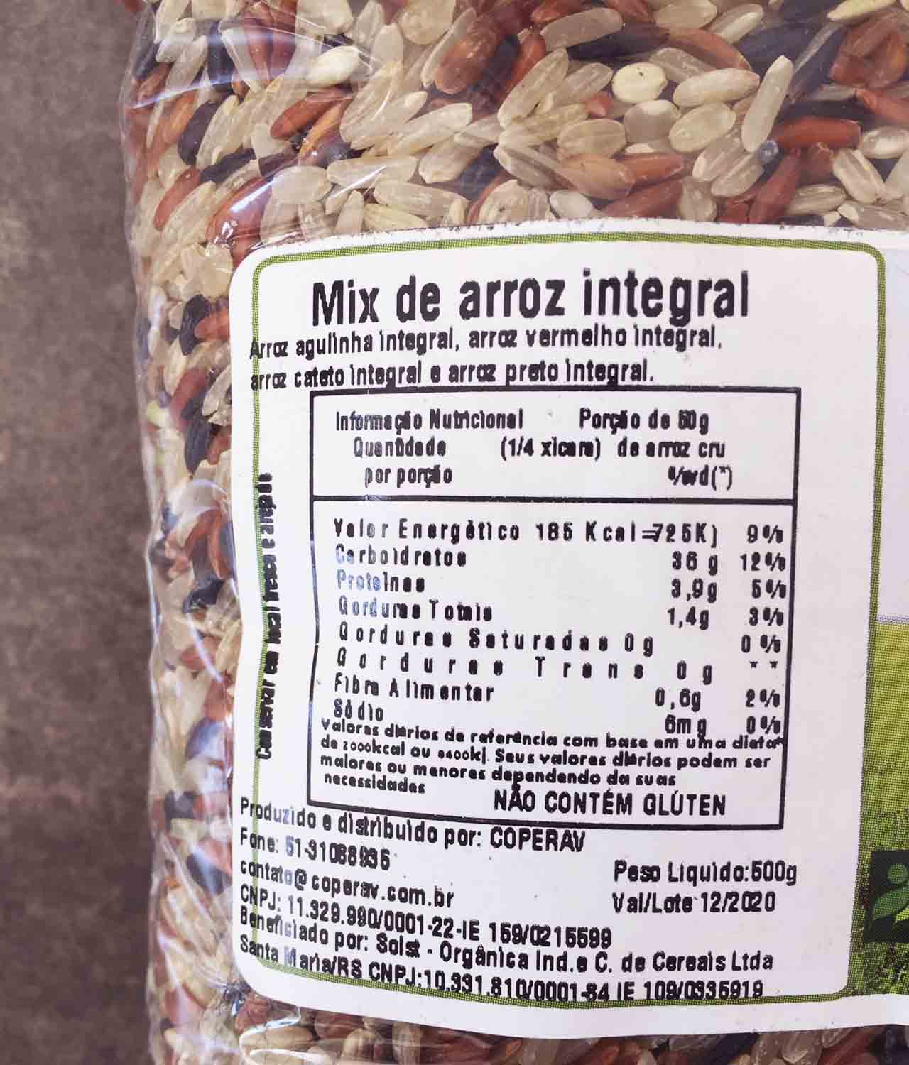Arroz Mix Vermelho Preto Integral a Vácuo Orgânico (500g) - Origem Orgânica - Imagem 2