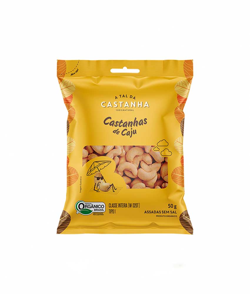 Castanhas de Caju Assadas Orgânicas