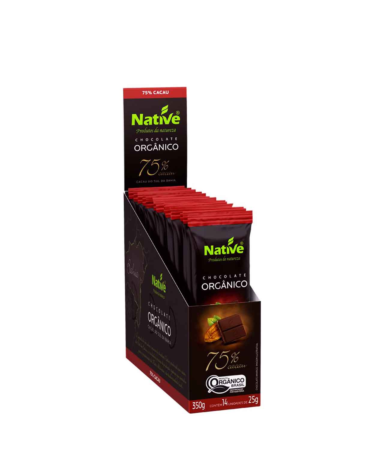 Chocolate 75% Cacau Orgânico