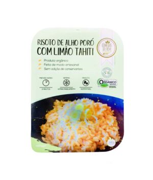 Risoto de Alho Poró com Limão Tahiti Orgânico