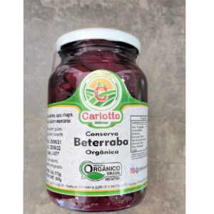 Conserva de Beterraba Orgânica (570g) - Delícias Carlotto