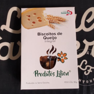 Biscoitos de Queijo Integral (80g) - Produtos Lilien