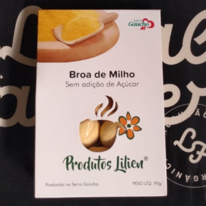 Broa de Milho Sem Adição de Açúcar (90g) - Produtos Lilien