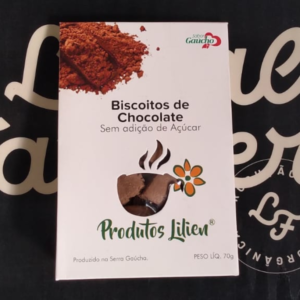 Biscoitos de Chocolate Sem Adição de Açúcar (70g) - Produtos Lilien
