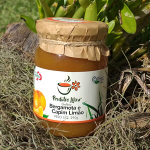 Geleia de Bergamota Com Capim-Limão Orgânica (290g) - Produtos Lilien