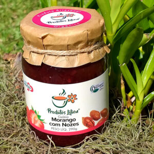 Geleia de Morango Com Nozes Orgânica (290g) - Produtos Lilien