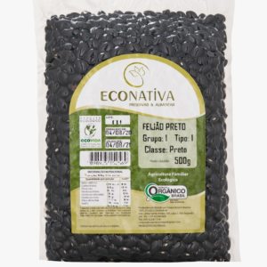 Feijão Preto à Vácuo Orgânico (500g) - Econativa