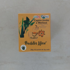 Chá Orgânico de Capim-limão e Melissa (10 sachês Dreap Tea de 2g cada) - Produtos Lilien
