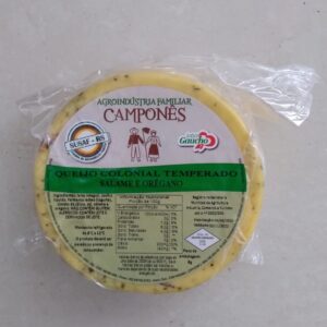 Queijo Colonial Temperado - Salame e Orégano (un. de aprox. 500g) - Agroindústria Familiar Camponês