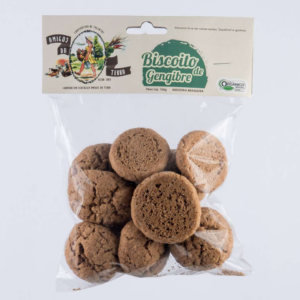 Biscoito Orgânico de Gengibre (150g) - Sítio Amigos da Terra