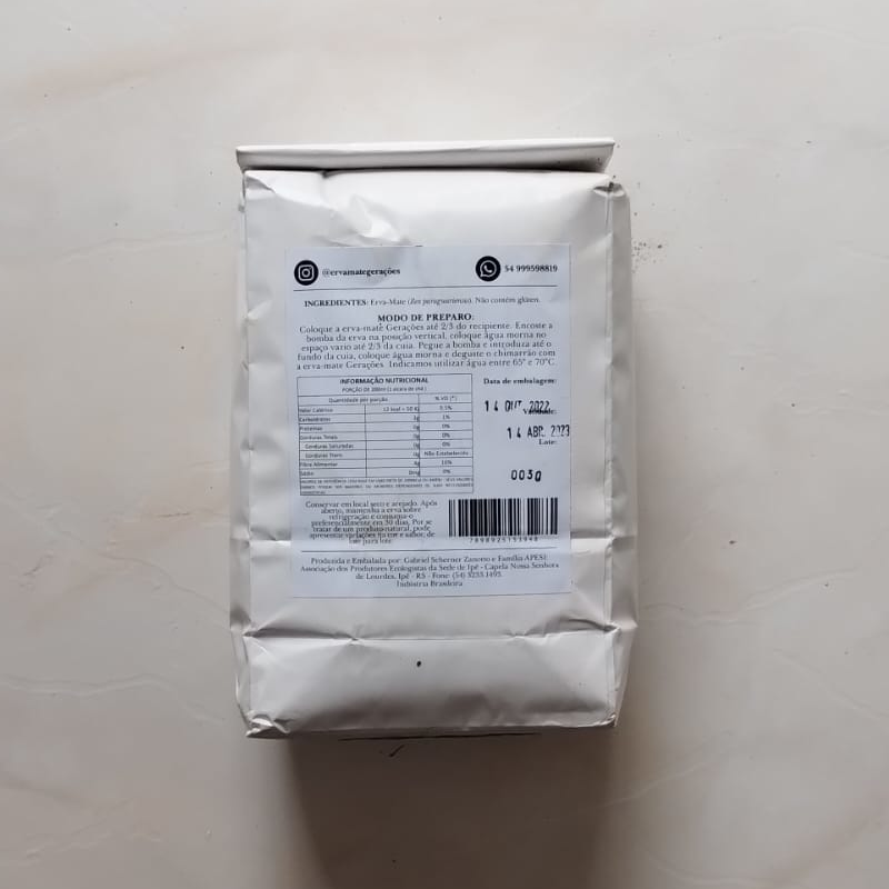 Erva-Mate Orgânica - Pura Folha (300g) - Gerações - Imagem 2