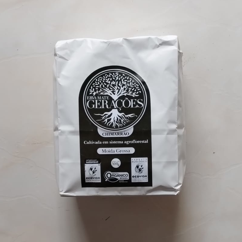 Erva-Mate Orgânica - Moída Grossa (500g) - Gerações