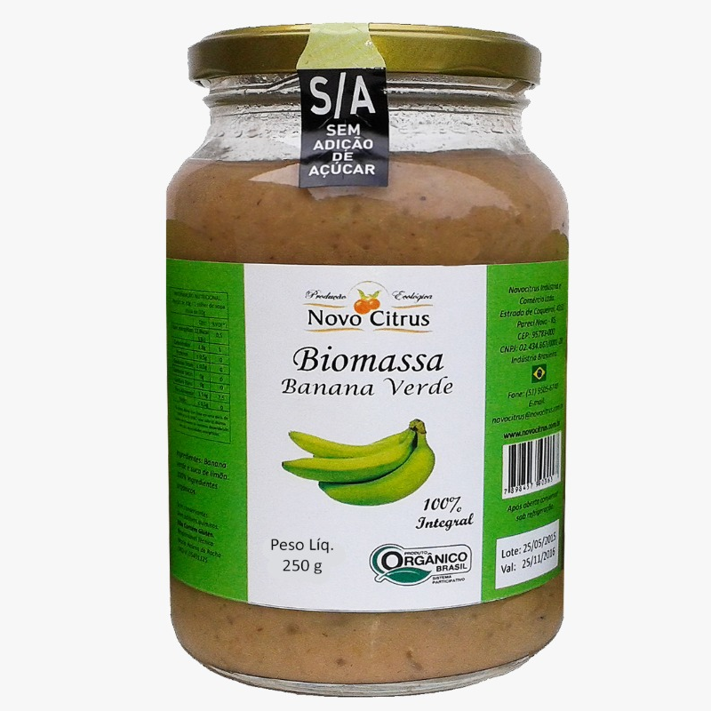 Biomassa de Banana Verde Orgânica (570g) - Novo Citrus