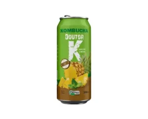 Kombucha Orgânica - Abacaxi com Menta (350 ml) - Dr K - Kombucha Dr K